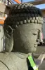 Product image 5 of the product “Sitting buddha, Japanese, 150 cm height, natural stone ”